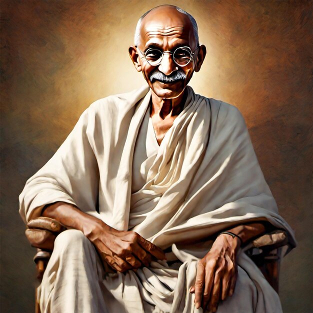 plantilla de octubre de Mahatma Gandhi Jayanti