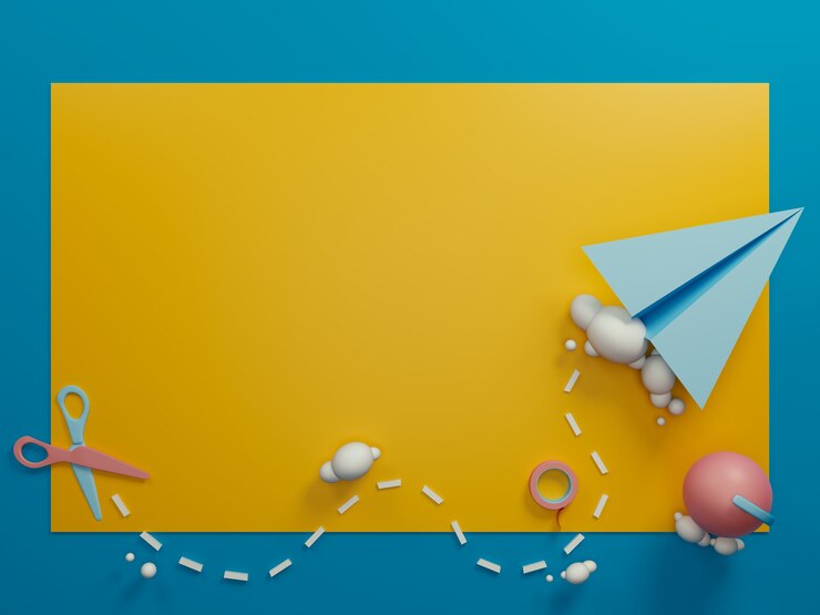 Plantilla de papel de avión de fondo plano