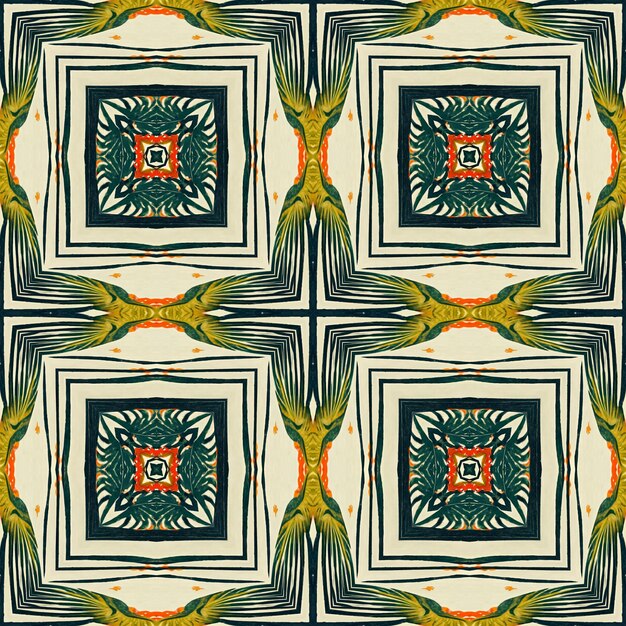 Plantilla de papel de regalo elegante patrón vintage abstracto sin fisuras