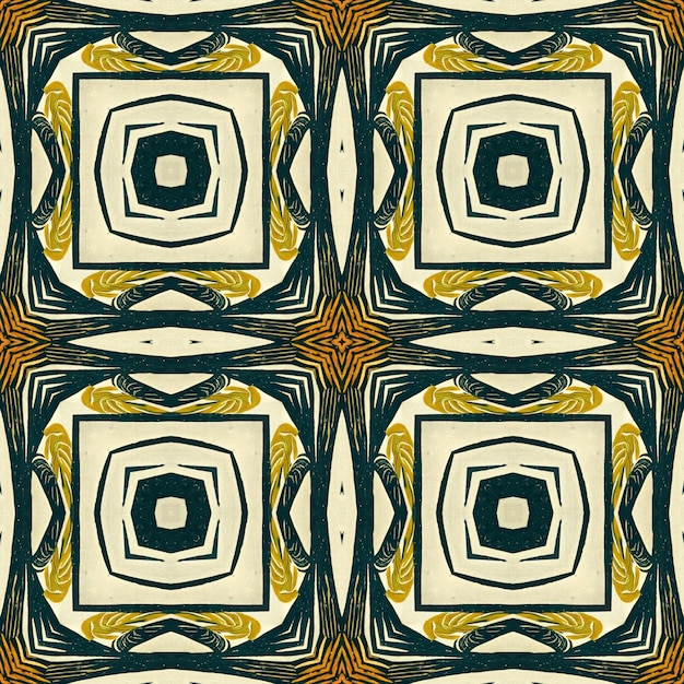 Plantilla de papel de regalo elegante de patrón vintage abstracto de pintura digital