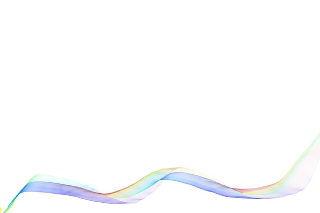 Plantilla de papel tapiz de volante de banner de fondo de efecto de onda de línea colorida