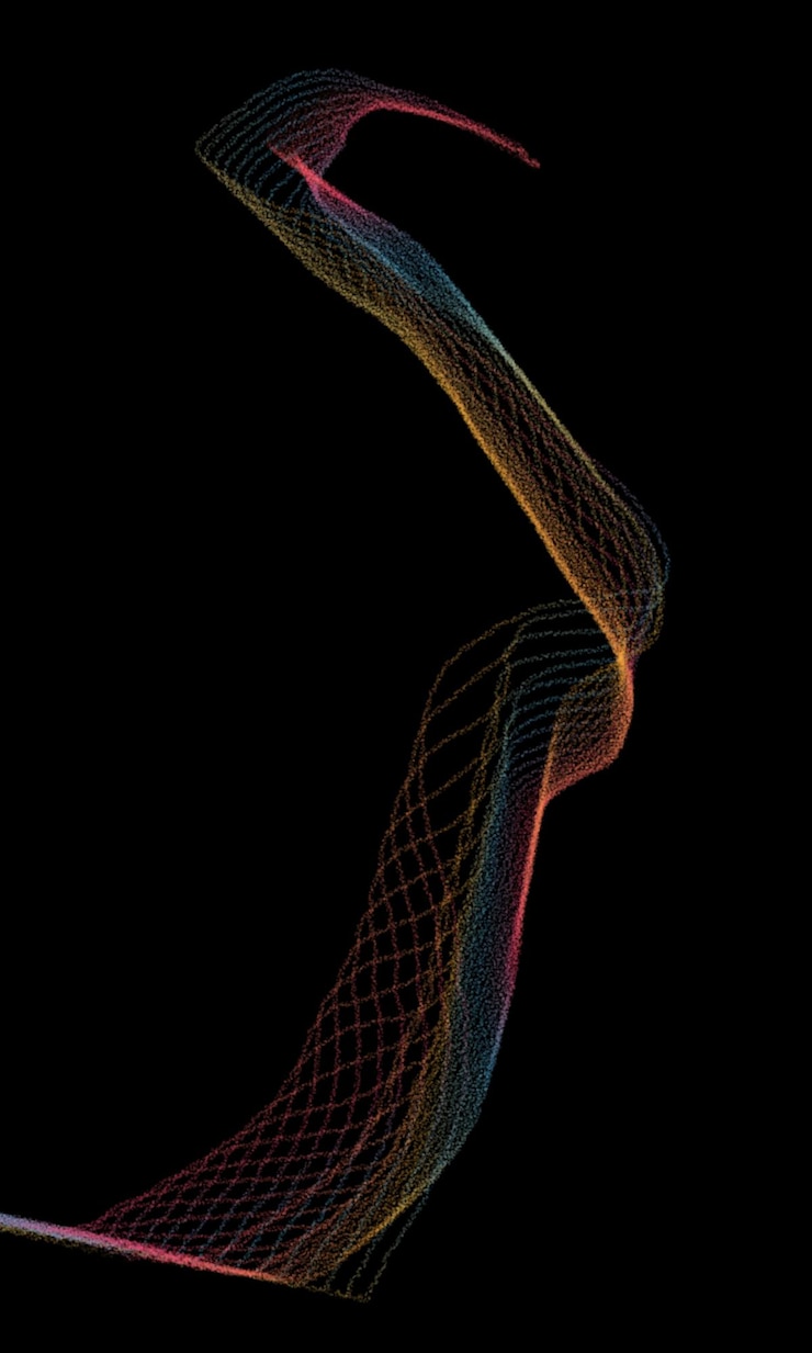 Foto plantilla de papel tapiz de volante de portada de banner de fondo abstracto de onda de línea colorida