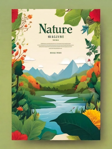 plantilla de portada de la revista Nature