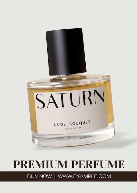 plantilla de póster de perfume de primera calidad