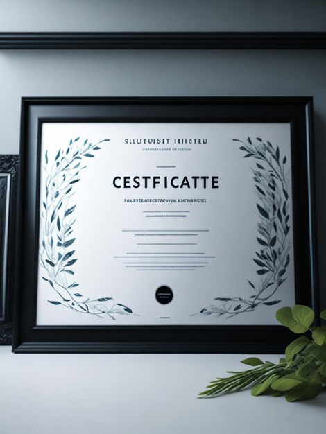 Plantilla de premio de certificado de reconocimiento creativo