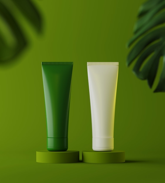 Plantilla de presentación de producto cosmético natural.