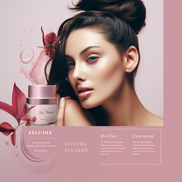 Foto plantilla para productos de belleza