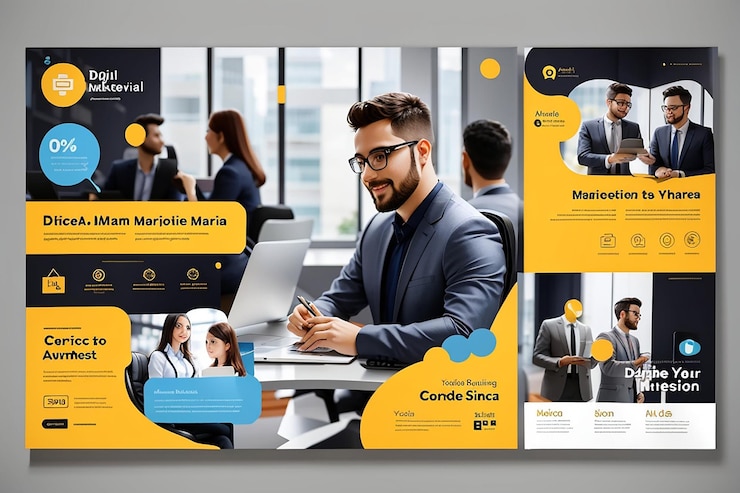 Foto plantilla de publicación de agencias de marketing digital y redes sociales corporativas