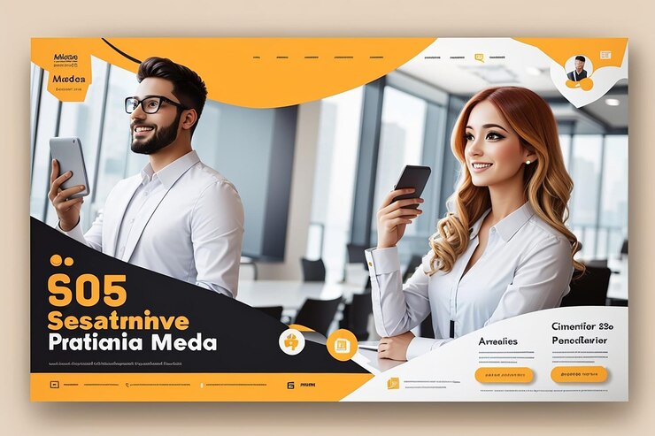 Foto plantilla de publicación de agencias de marketing digital y redes sociales corporativas