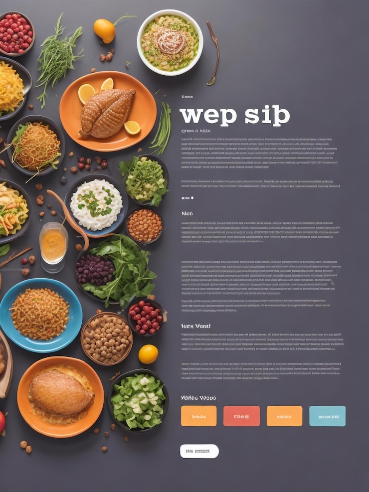 Foto plantilla de publicación de comida o culinaria en redes sociales anuncios de banner de publicación social editables