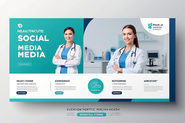 Foto plantilla de publicación médica en las redes sociales