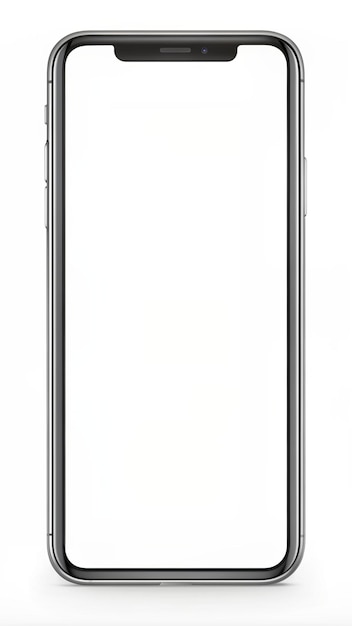 plantilla de teléfono con marco en blanco para el diseño