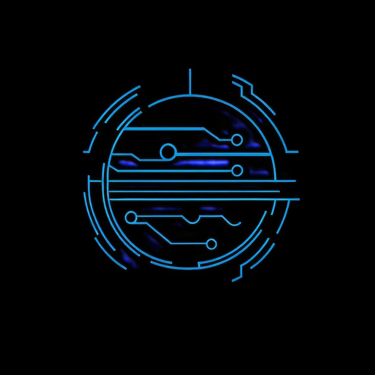 Foto plantilla vectorial de diseño de logotipo de tecnología de circuitos concepto de diseño de logotipo de tecnología