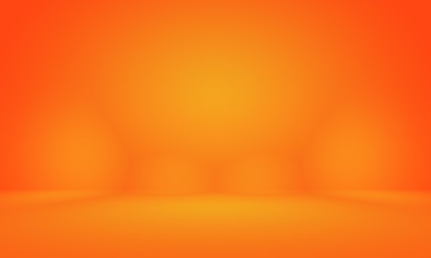 Plantilla web de estudio de diseño de diseño de fondo naranja suave abstracto Informe comercial con color degradado de círculo suave