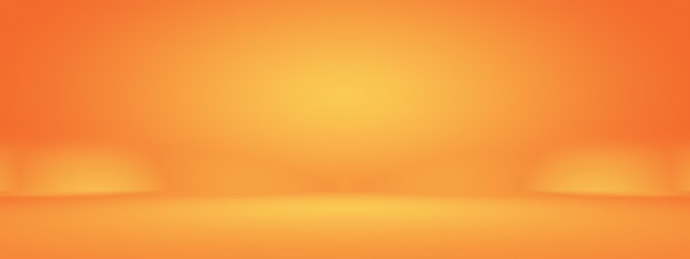 Plantilla web de estudio de diseño de diseño de fondo naranja suave abstracto Informe comercial con color degradado de círculo suave