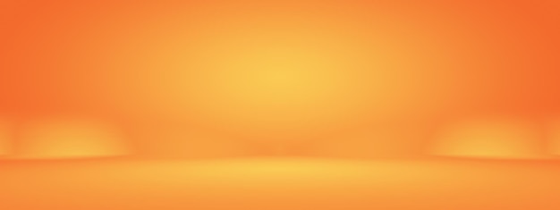 Plantilla web de estudio de diseño de diseño de fondo naranja suave abstracto Informe comercial con color degradado de círculo suave