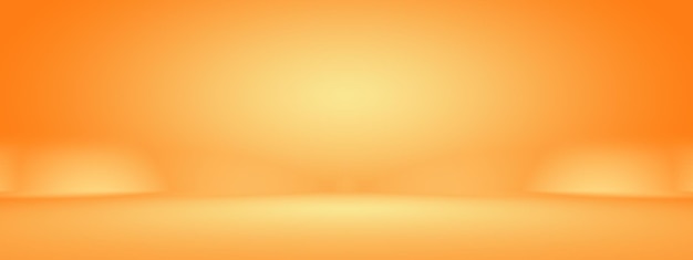 Plantilla web de estudio de diseño de diseño de fondo naranja suave abstracto Informe comercial con color degradado de círculo suave