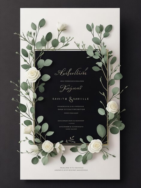 Foto las plantillas de invitaciones de bodas de la novia de la ducha