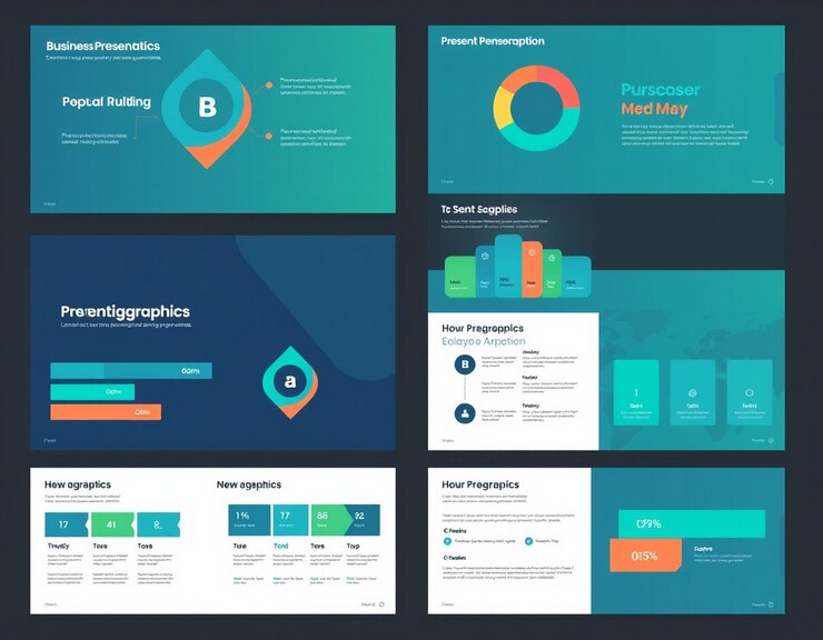 Foto plantillas de presentación de negocios elementos infográficos para informes de marketing y diseño web