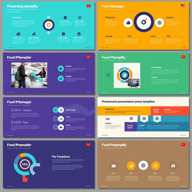 Foto plantillas de presentación de negocios elementos infográficos para informes de marketing y diseño web