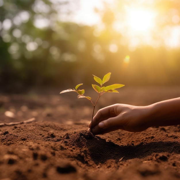 Plantio de árvores, incluindo plantio de árvores por agricultores, ideias de crescimento de plantas manuais