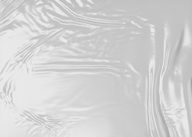 Plástico transparente enrugado plástico branco