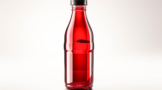 Plastikflasche für alkoholfreie Getränke auf weißem Hintergrund