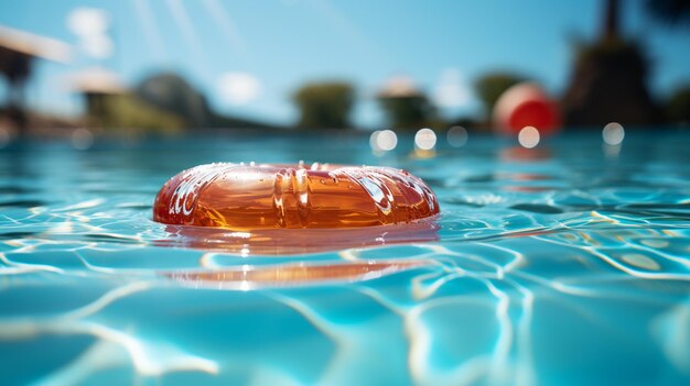 Plastikflasche mit einer Plastikflasche im Meer, Umweltverschmutzungskonzept, generative KI