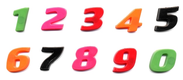 Plastikspielzeugnummern