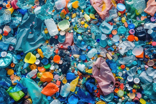 Foto plastikverschmutzung in meeres- und süßwasserökosystemen