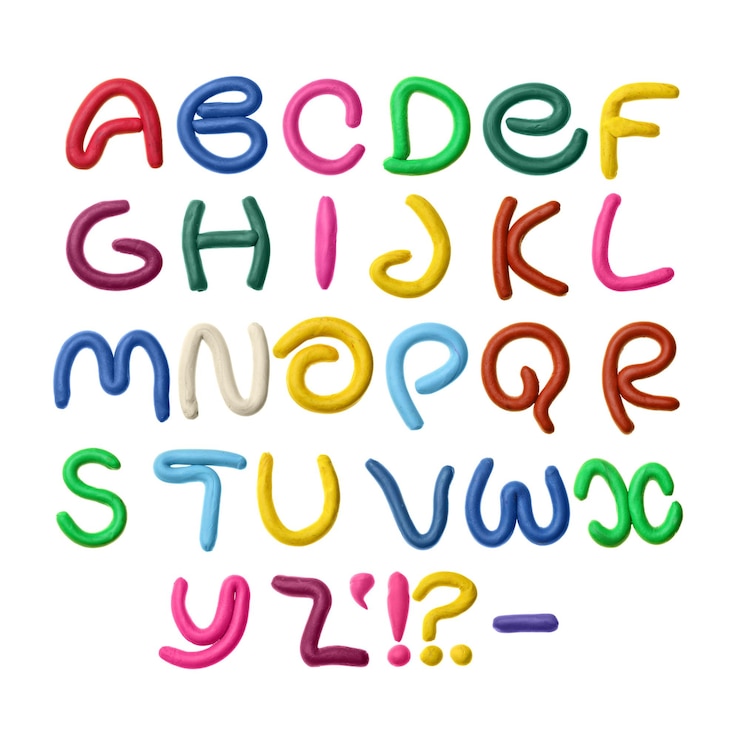 Foto plastilin-alphabet
