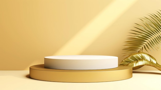 Plataforma de fundo moderna com base de vidro cilíndrica plataforma de pódio moderna exposição de produtos cosméticos pódio de exposição de palco moderno