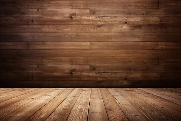 Foto plataforma de madeira de carvalho ou piso em branco com textura de madeira
