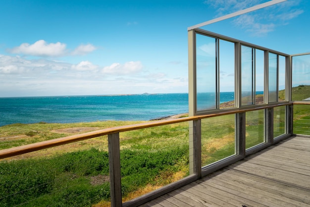 Plataforma de visualização em Cape Leeuwin Lighthouse Augusta Western Australia