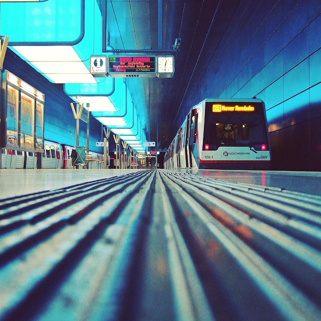 Plataforma de la estación de ferrocarril