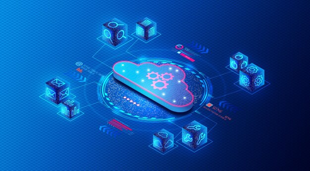 Foto plataforma de integración como concepto de servicio ipaas ilustración 3d