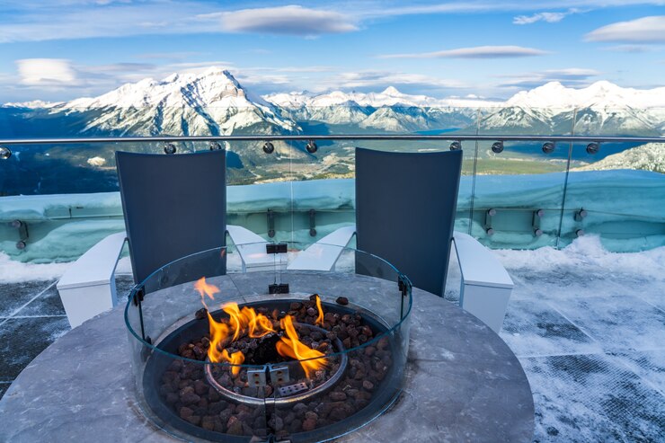 Plataforma de observación de la estación de góndola de Banff Parque Nacional Banff Canadian Rockies AB Canadá
