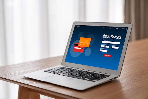 Plataforma de pago en línea para la transferencia de dinero modish en la red de Internet