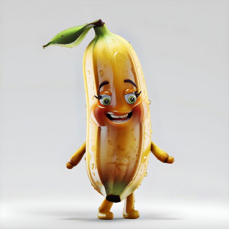 Foto un plátano con una cara en él que dice plátano