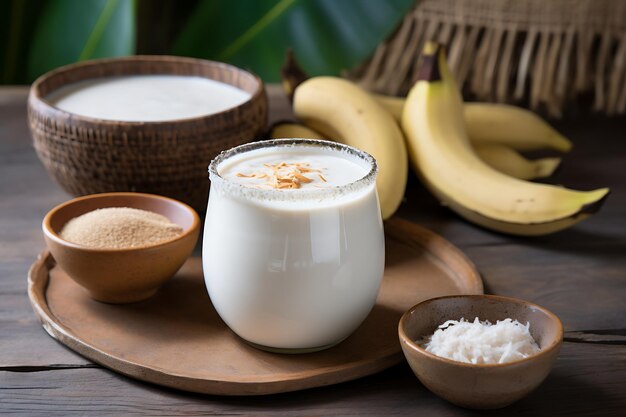 Plátano en leche de coco