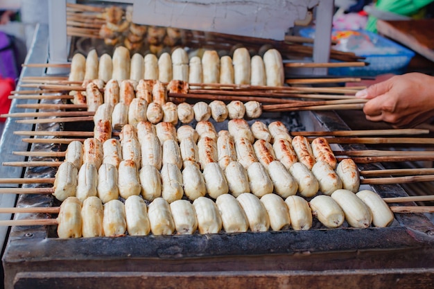 Plátano a la parrilla.