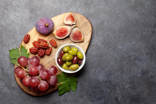 Plato de antipasto Tabla de aperitivos