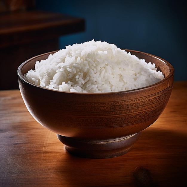 un plato de arroz con la palabra arroz en él