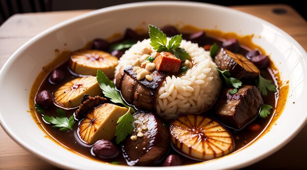 un plato de Boeuf Bourguignon