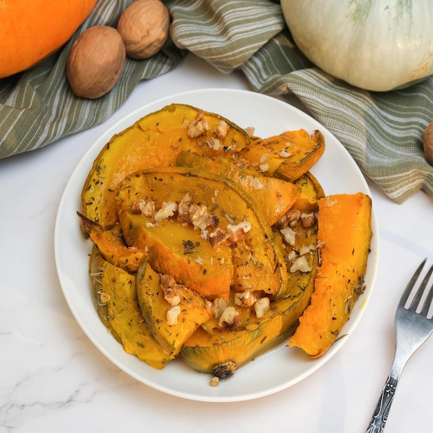 Plato de calabaza al horno