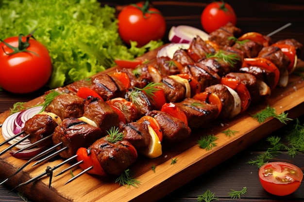 Plato de carne de kebab