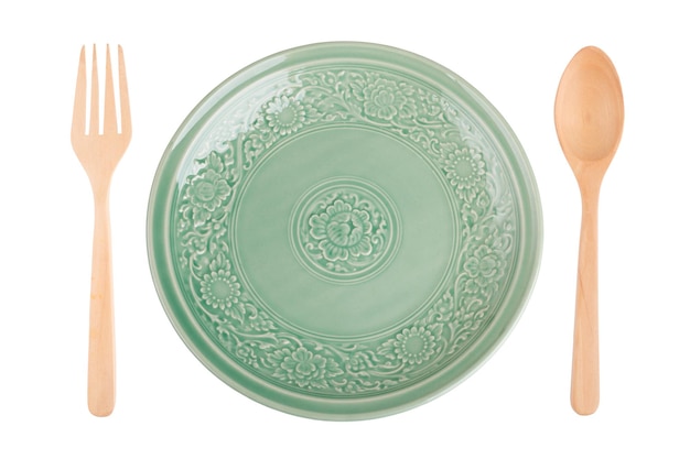 Plato de celadón caramic vacío