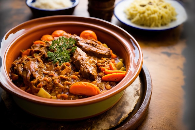 Un plato de cocido madrileño carnoso