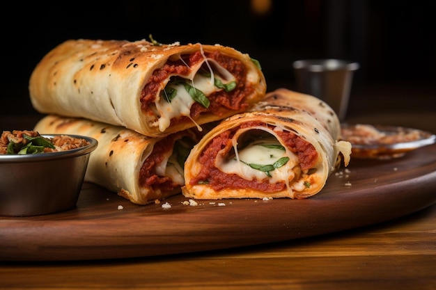 El plato combinado clásico de Pepperoni Stromboli