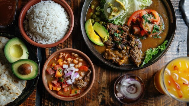 Foto plato de comida brasileña